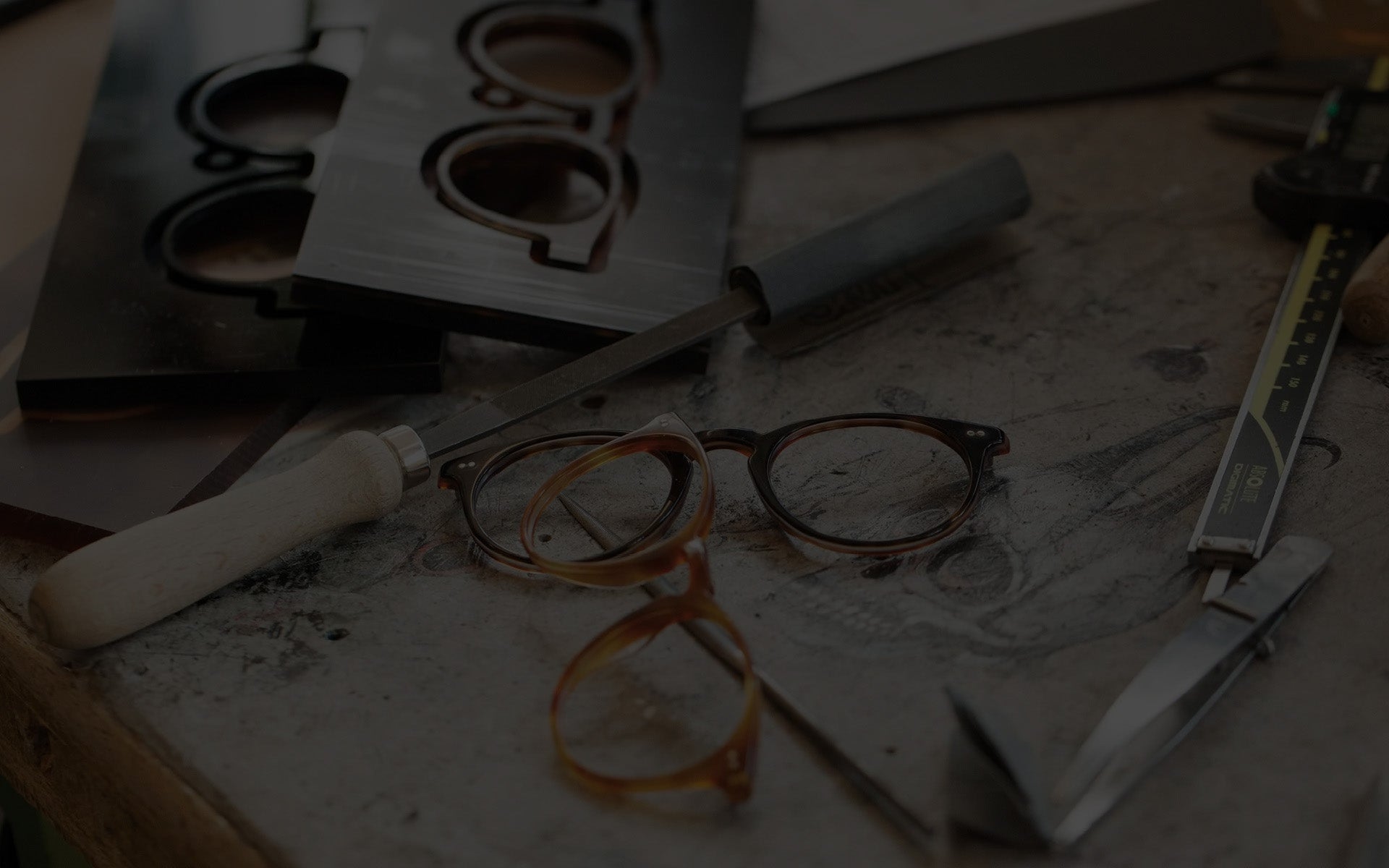 ENIGMA frames in progress on the workbench